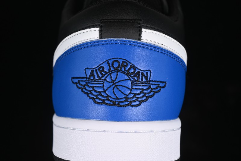 Nike Air Jordan 1 Low Retro Basketball Shoes in Black/Blue - 553558-042