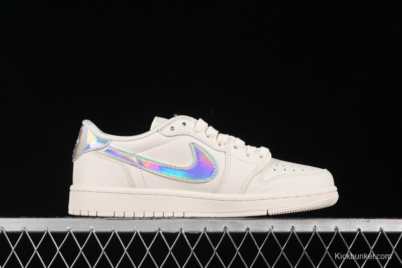 Nike Travis Scott x Fragment Design x Air Jordan 1 Low OG SP AJ1 Supreme Collaboration - CF3688-015