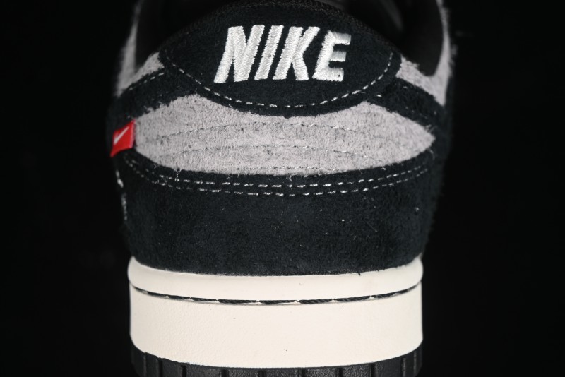 Nike SB Dunk Low Stussy Series - Grey Black with Black Swoosh Anniversary Custom Low-Top Casual Skate Shoes - MM1089-028