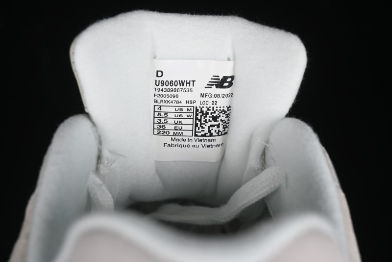 Joe Freshgoods x New Balance NB9060 Retro Casual Running Sneakers with ABZORB Cushioning - U9060WHT
