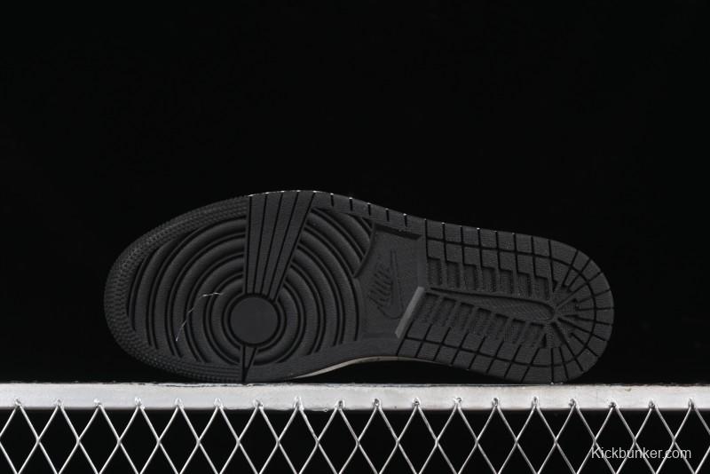 Nike Travis Scott x Fragment Design x Air Jordan 1 Low OG SP AJ1 Gucci Collaboration - Black Hook Dragonfly Low-top Casual Sneakers - SJ2068-137