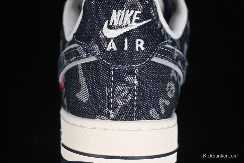 Nike Air Force 1 '07 Low Levi's Collaboration - Dark Denim Low-Top Casual Sneakers SJ6698-002