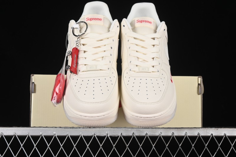 Nike Air Force 1 '07 Low Supreme White Crystal Casual Sneakers - BB7577-214