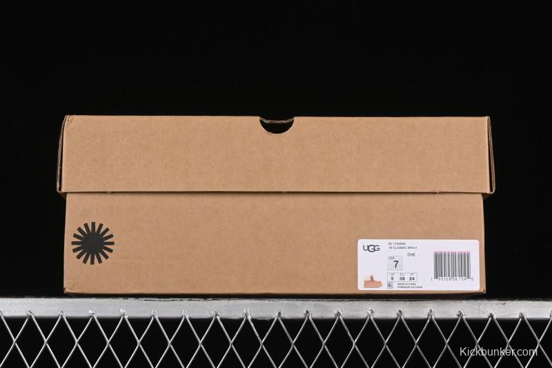 UGG Classic Mini II Fur Lace-Up Platform Short Boots with Treadlite Outsole - 1143954