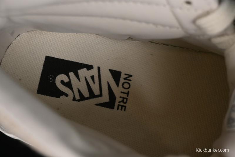 Vans Notre Premium Sk8-Hi High-Top Skate Shoes with Upgraded Suede and Linen Materials - VN000CR0BWQ