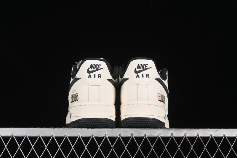 Nike Air Force 1 '07 Low Gucci Collaboration - Dark Blue Linen Casual Sneakers - XZ3398-888