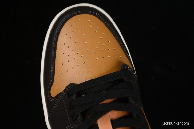 Nike Air Jordan 1 Low Flax/Baroque Brown Casual Basketball Shoes - HQ3603-201