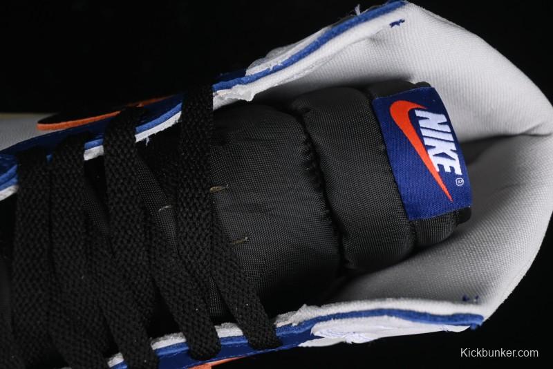 Nike Air Jordan 1 Retro High Basketball Shoes in White Deep Royal Blue - DZ5485-100