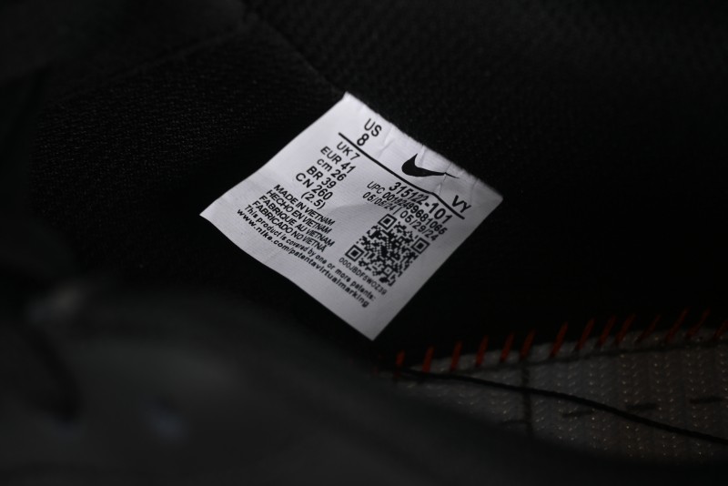 Nike Air Force 1 '07 Low LV Custom All Black Casual Sneakers - 315122-101