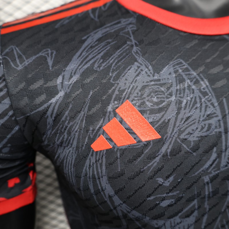 Player Version 2025 Japan National Team Black with Anime Character Design Jersey