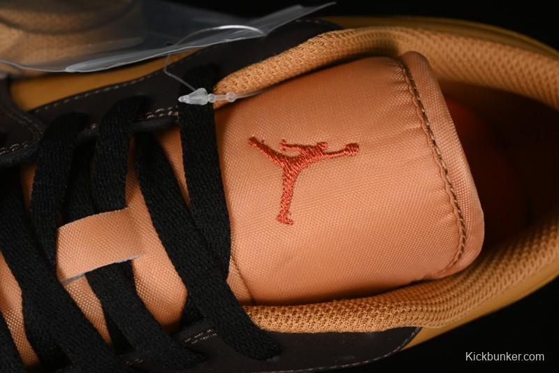 Nike Air Jordan 1 Low Flax/Baroque Brown Casual Basketball Shoes - HQ3603-201