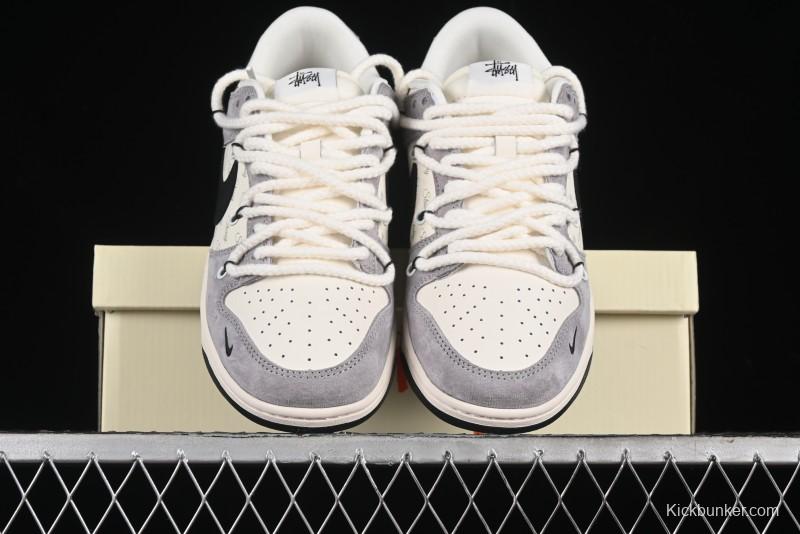 Nike SB Dunk Low Stussy Anniversary Edition Customized Low-Top Casual Skate Shoes - SJ2068-293