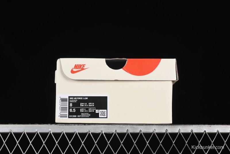 Nike Air Force 1 '07 Low Gucci Bear Collaboration - Midnight Black Low-Top Casual Sneakers - KK1988-007