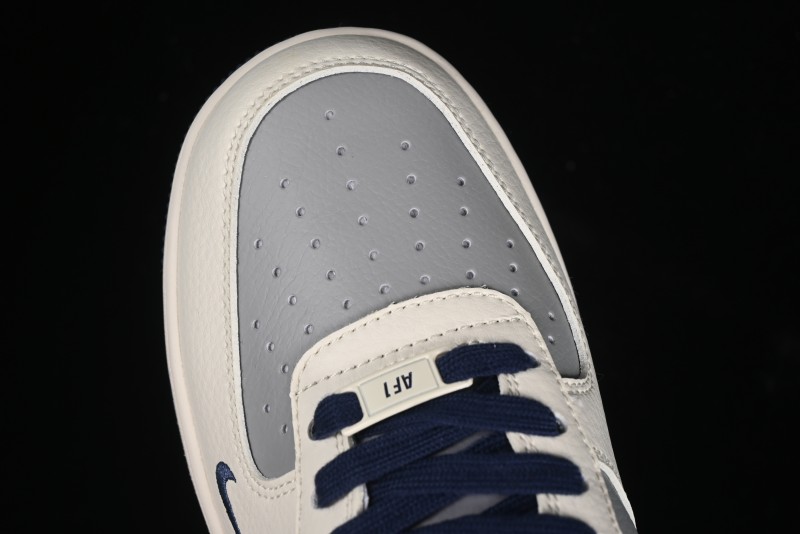 Nike Air Force 1 '07 Low Bape Collaboration - Deep Blue Grey Low-Top Casual Sneakers BB6566-206