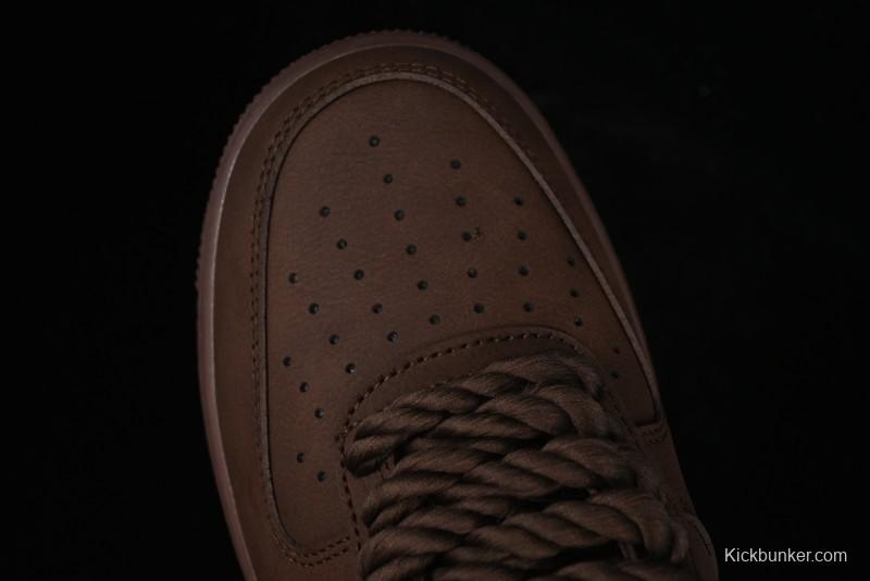 Nike Air Force 1 '07 Low Customized Hemp Rope Casual Sneakers - CW2288-111