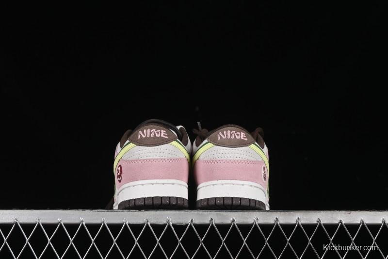 Nike Dunk Low 85 Double Swoosh Series Year of the Snake SB Low-Top Casual Skate Shoes - HV1799-161