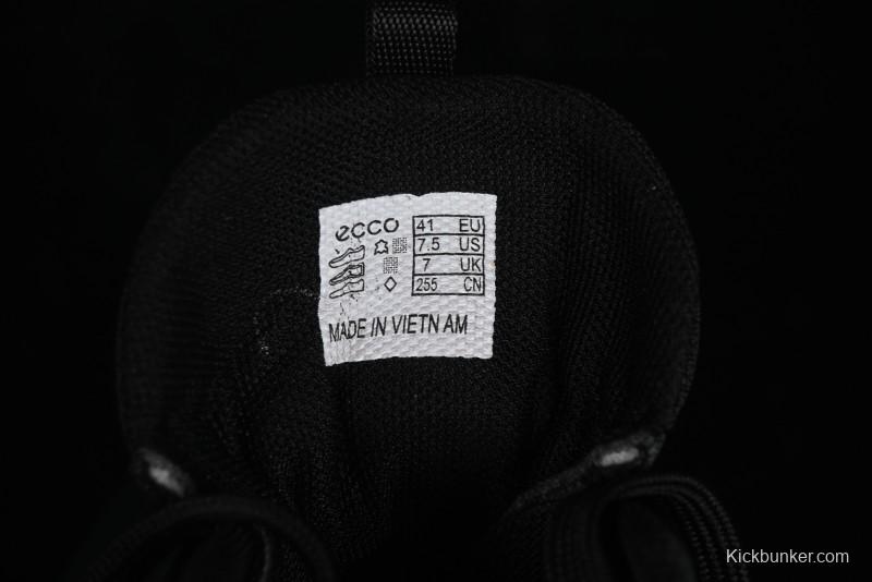 ECCO DRIVE Series Outdoor Waterproof Breathable Slip-Resistant Retro Fashion Patchwork Hiking Shoes - 88259401001