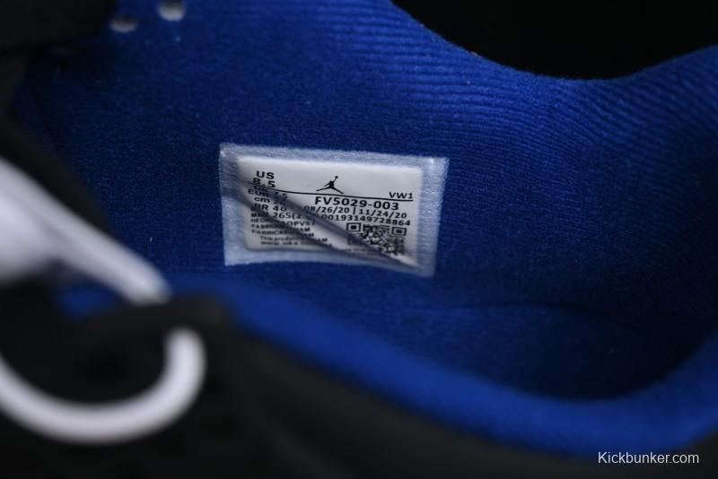 Nike Air Jordan 4 Retro Sneakers in Black, Blue and Neutral Grey - FV5029-003