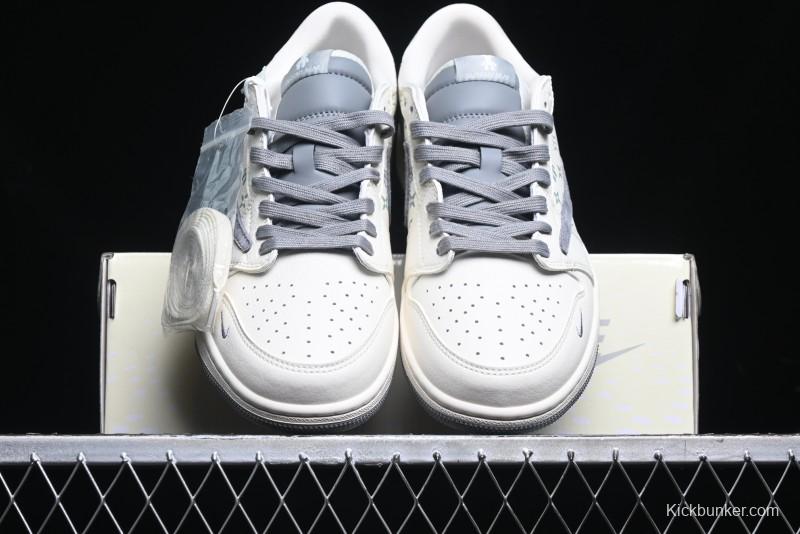 Nike Travis Scott x Fragment Design x Air Jordan 1 Low OG SP AJ1 Sneakers - SJ2068-111