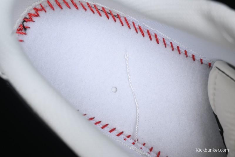 Nike Air Force 1 '07 Low Stussy Collaboration - White Black Swoosh Red Tab Low-Top Casual Sneakers - SJ6698-015