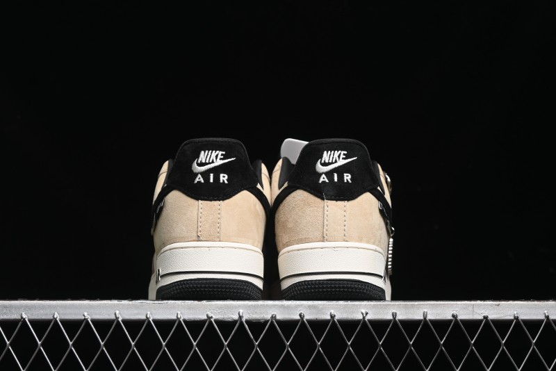 Nike Air Force 1 '07 Low The North Face x Stussy Collaboration - Black Brown Coffee Casual Sneakers - KK1988-018
