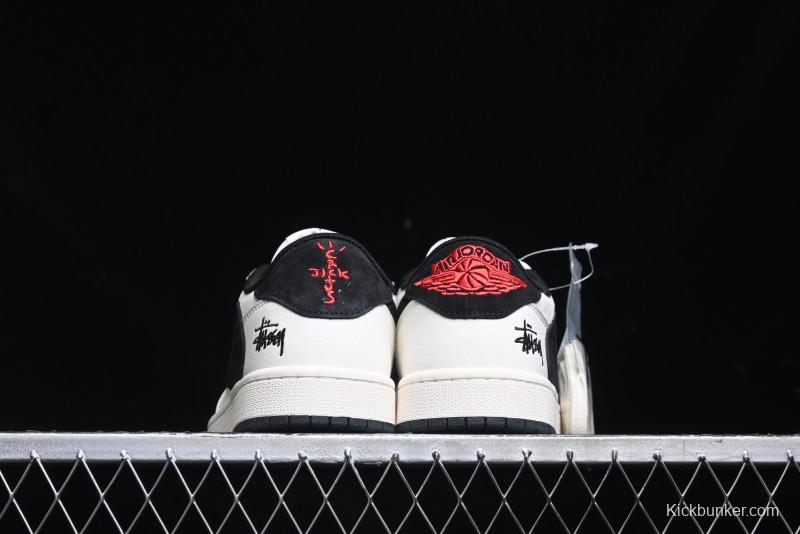 Nike Travis Scott x Fragment Design x Air Jordan 1 Low OG SP Casual Sneakers - XZ6868-002