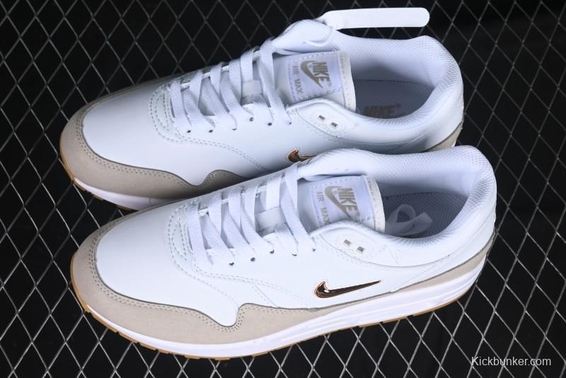 Nike Air Max 1 Retro Running Shoes with Half-Sole Air Cushion - AA0512-100