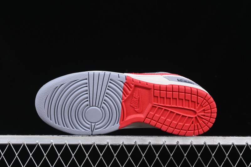 Nike SB Dunk Low Supreme Collaboration Anniversary Custom Low-Top Casual Sneakers - DM6868-045