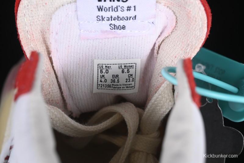 Palm Angels x Vans Sk8-Mid Mid-Top Casual Skate Shoes with Vintage-Inspired Design - VN000CRPGRN