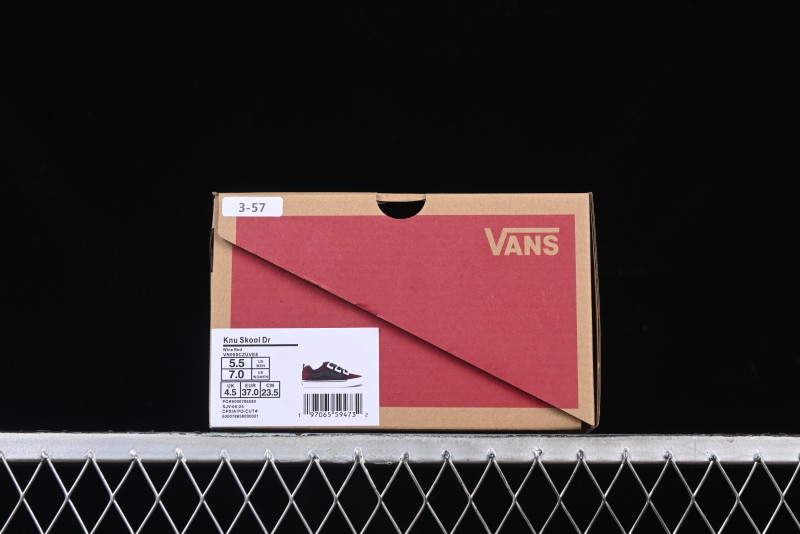 Vans Knu Skool DR Wine Red New Series Chunky Sneakers - VN000CZUVE8