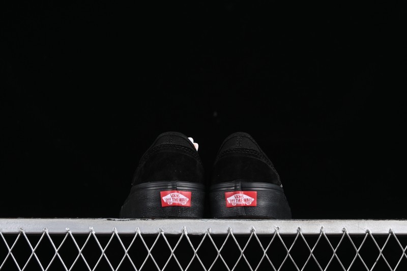 Vans Style 36 SF All Black Skate Shoes with Killer Whale Half-Toe Cap Design - VN0A3MVLB8C