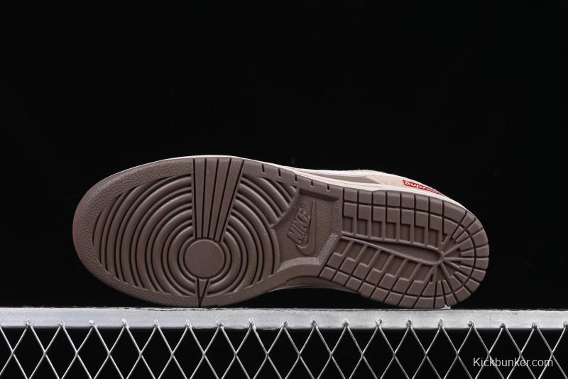 Nike SB Dunk Low Supreme Year of the Snake Limited Edition Anniversary Custom Casual Skate Shoes - AG3702-851