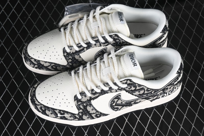 Nike SB Dunk Low Dior Collaboration Anniversary Customized Low-Top Casual Skate Shoes - YX5066-248