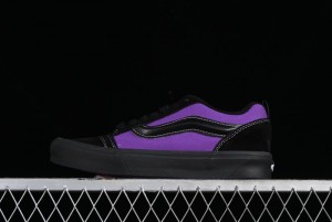 Vans Classics Knu Skool Black Purple Slip-On Shoes - VN0009QCSWE