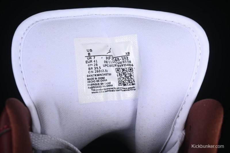 Nike Air Jordan 1 Low AJ1 White University Red Casual Sneakers - HF3148-102