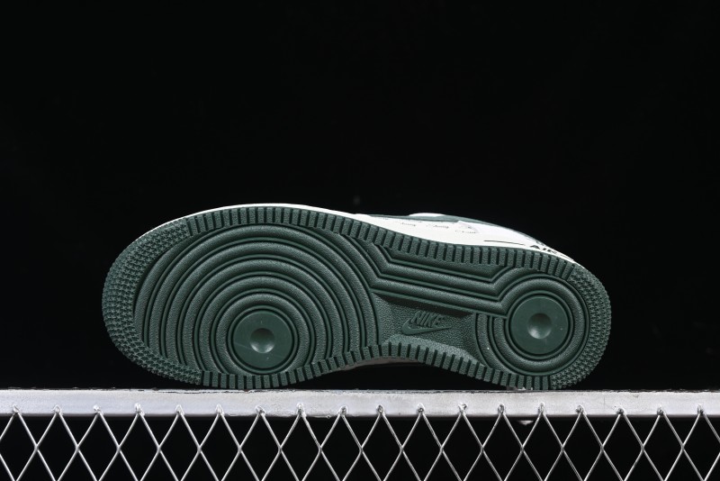 Nike Air Force 1 '07 Low Stussy Collaboration Green Suede Swoosh Low-Top Casual Sneakers - CH6336-511