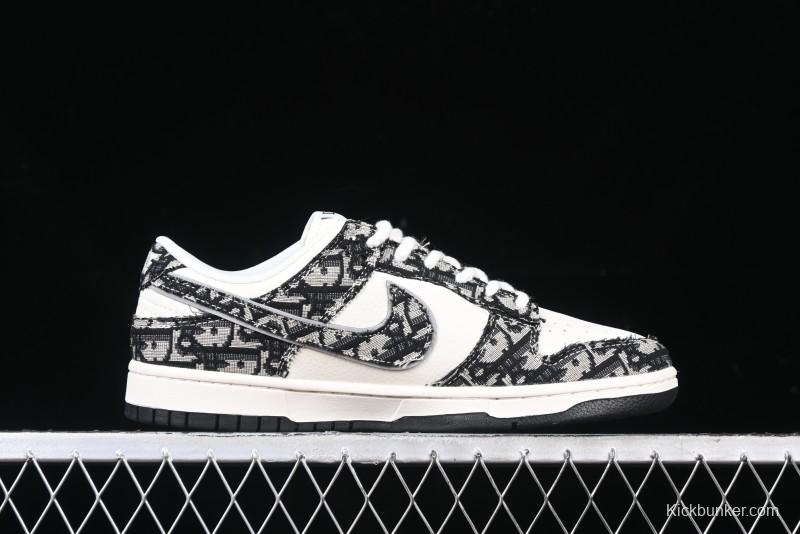 Nike SB Dunk Low Dior Collaboration Anniversary Customized Low-Top Casual Skate Shoes - YX5066-248