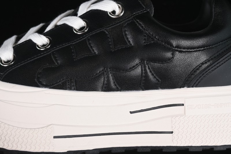 Shoot Brand Replay Black Plum Retro Comfort Leather Anti-Slip Platform Low-Top Casual Sneakers - AJD4