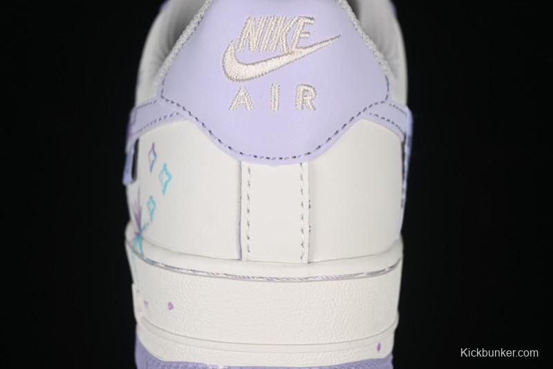 Nike Air Force 1'07 Low Casual Sneakers Purple Butterfly - FB1839-213