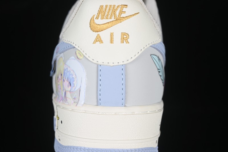 Nike Air Force 1'07 Low "Cherub" Anime Hand-Painted Doodle Low-Top Casual Sneakers - DB3301-711