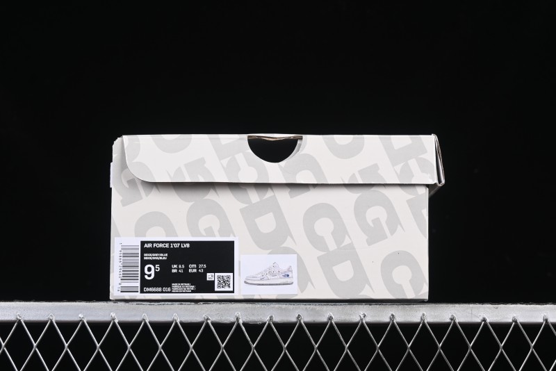 Nike Air Force 1 '07 Low The North Face Collaboration Silver Swoosh Drawstring Casual Sneakers - DM6688-016