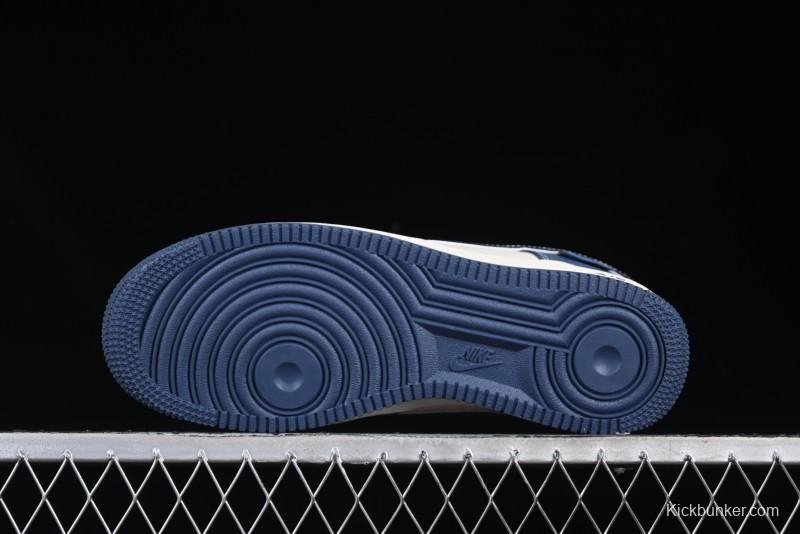 Nike Air Force 1 '07 Low Teddy Bear Collaboration Suede Blue Low-Top Casual Sneakers - KK1988-054