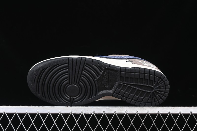 Nike SB Dunk Low The North Face Collaboration - Mysterious Grey Anniversary Edition Customized Low-Top Casual Skate Shoes - XS1086-006