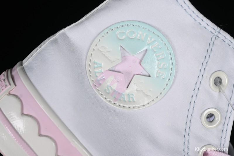 Converse Chuck 1970s Ice Cream Fun White Pink High Top Canvas Sneakers - A10947C