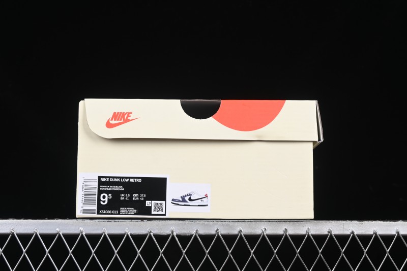 Nike SB Dunk Low Stussy Collaboration Black Blue Suede Anniversary Custom Low-Top Casual Skate Shoes - XS1086-013