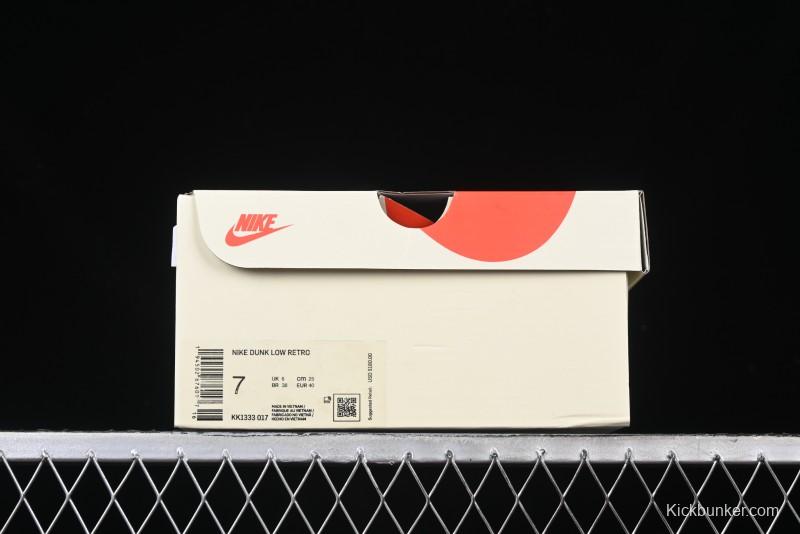 Nike SB Dunk Low APE Collaboration - Camouflage Black Swoosh Anniversary Custom Low-Top Casual Sneakers - KK1333-017