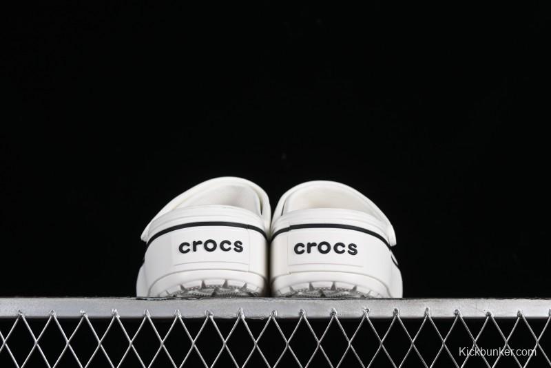 Crocs Crocband Platform Rainbow Comfortable Thick-Soled Clogs - B.D4