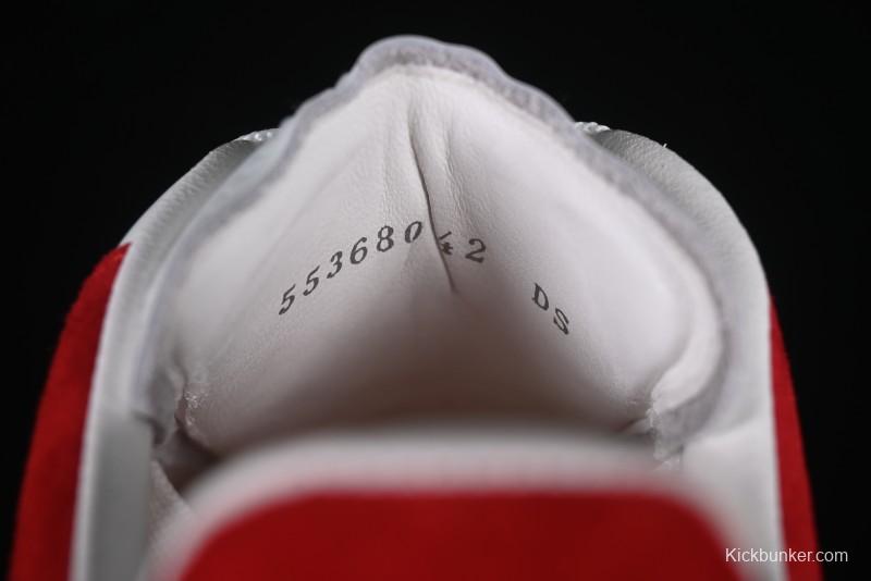 Alexander McQueen Oversized Sneakers with Red Suede Heel Detail - D.E5