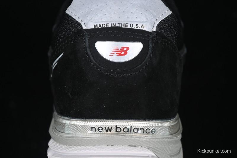 New Balance 990 Series Premium Retro Running Shoes with Carbon Fiber Midsole - M990BK4