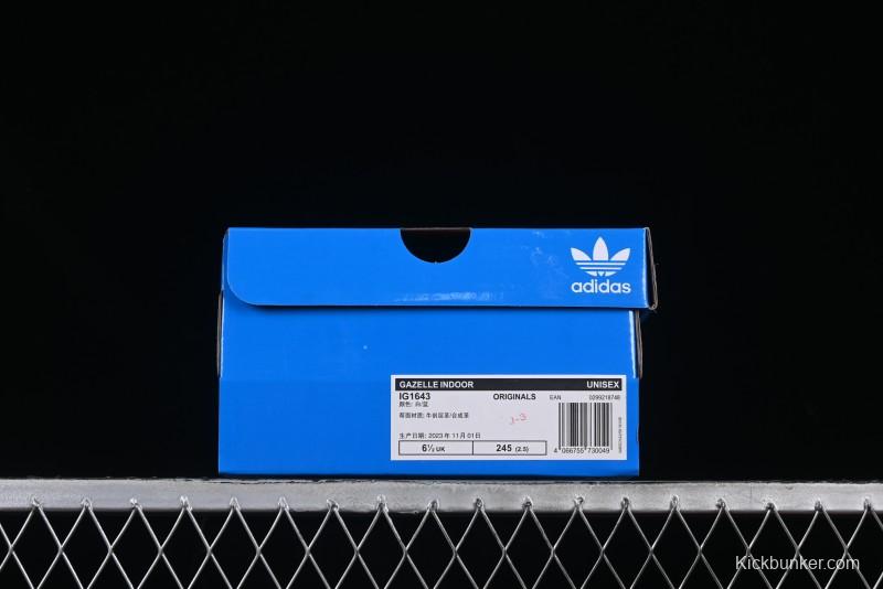 Adidas Originals Gazelle Indoor Retro Casual Anti-Slip Wear-Resistant Low-Top Skate Shoes - IG1643